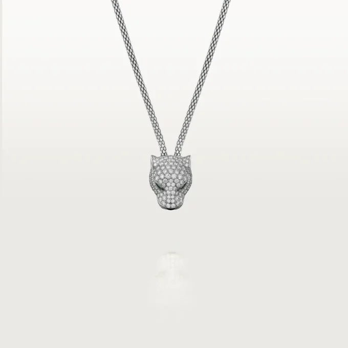 Panthere De Cartier-halsband, pavé Panthere De Cartier-halsband, pavé