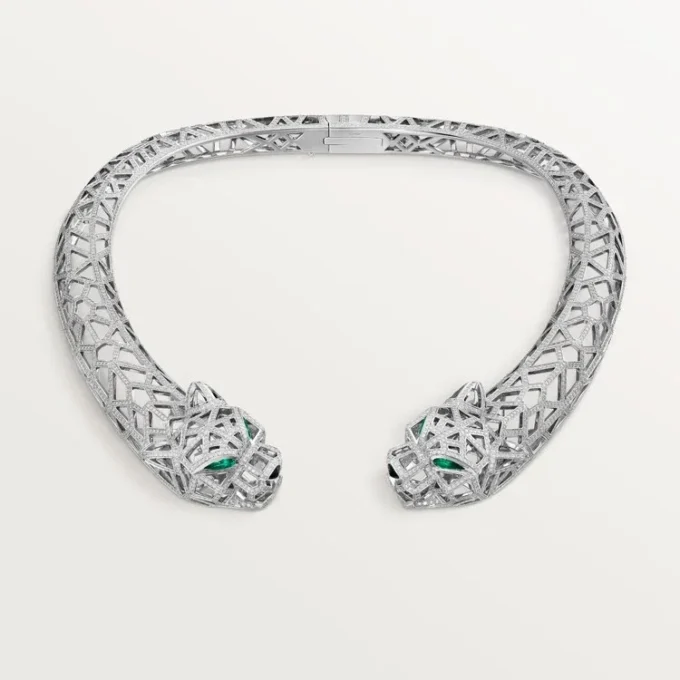 Panthere De Cartier-halsband, pavé Panthere De Cartier-halsband, pavé