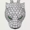 Panthere De Cartier-halsband, pavé Panthere De Cartier-halsband, pavé
