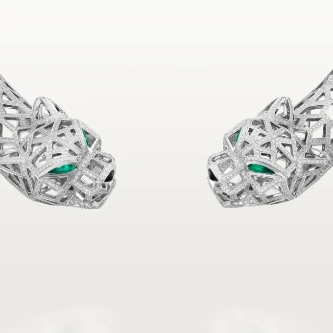 Panthere De Cartier-halsband, pavé Panthere De Cartier-halsband, pavé