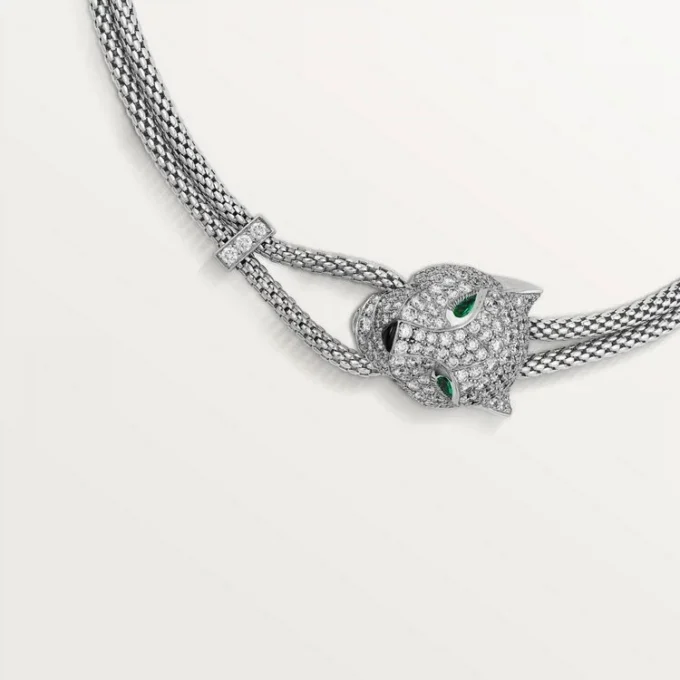 Panthere De Cartier-halsband, pavé Panthere De Cartier-halsband, pavé