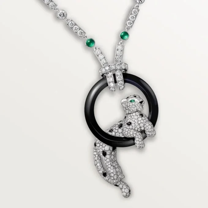Panthere De Cartier-halsband, pavé Panthere De Cartier-halsband, pavé