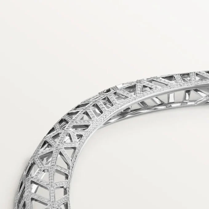 Panthere De Cartier-halsband, pavé Panthere De Cartier-halsband, pavé