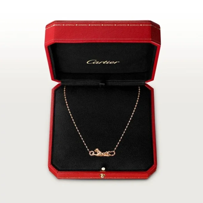 Panthere De Cartier-halsband – Roséguld, tsavoritgranater, diamanter – Cartier Panthere De Cartier-halsband – Roséguld, tsavoritgranater, diamanter – Cartier