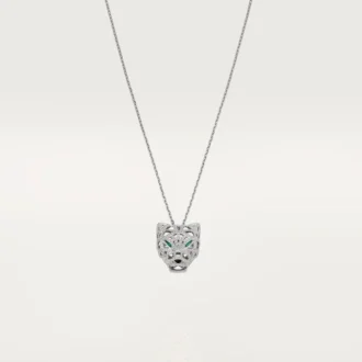 Panthere De Cartier-halsband – vitguld, smaragder, diamanter, onyx – Cartier