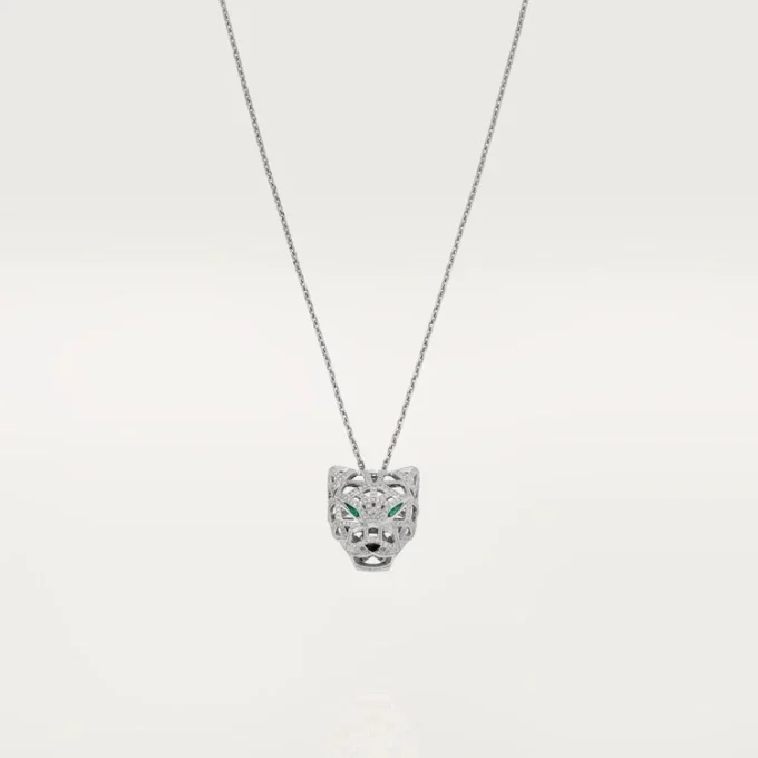 Panthere De Cartier-halsband – vitguld, smaragder, diamanter, onyx – Cartier Panthere De Cartier-halsband – vitguld, smaragder, diamanter, onyx – Cartier