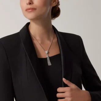 Panthere De Cartier-halsband – vitguld, svart lack, smaragder, onyx, diamanter – Cartier