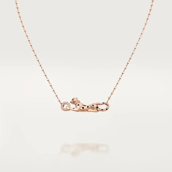 Panthere De Cartier-halsband – Roséguld, tsavoritgranater, diamanter – Cartier Panthere De Cartier-halsband – Roséguld, tsavoritgranater, diamanter – Cartier