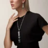 Panthere De Cartier långt halsband, smaragd, multi-wear, stor modell, pavé Panthere De Cartier långt halsband, smaragd, multi-wear, stor modell, pavé