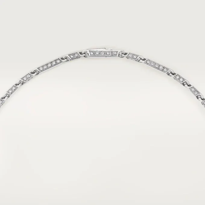 Panthere De Cartier långt halsband, smaragd, multi-wear, stor modell, pavé Panthere De Cartier långt halsband, smaragd, multi-wear, stor modell, pavé