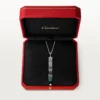 Panthere De Cartier långt halsband, smaragd, multi-wear, stor modell, pavé Panthere De Cartier långt halsband, smaragd, multi-wear, stor modell, pavé