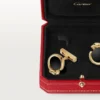 Panthere De Cartier manschettknappar – gult guld, onyx, tsavoriter och svart lack – Cartier Panthere De Cartier manschettknappar – gult guld, onyx, tsavoriter och svart lack – Cartier