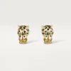 Panthere De Cartier-örhängen – gult guld, lack, diamanter, tsavoritgranater, onyx – Cartier Panthere De Cartier-örhängen – gult guld, lack, diamanter, tsavoritgranater, onyx – Cartier