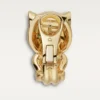 Panthere De Cartier-örhängen – gult guld, lack, diamanter, tsavoritgranater, onyx – Cartier Panthere De Cartier-örhängen – gult guld, lack, diamanter, tsavoritgranater, onyx – Cartier