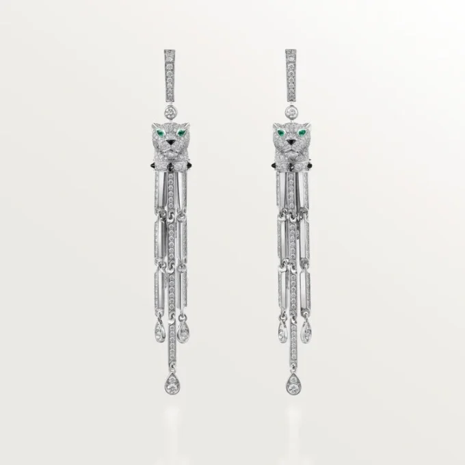 Panthere De Cartier örhängen, pavé Panthere De Cartier örhängen, pavé