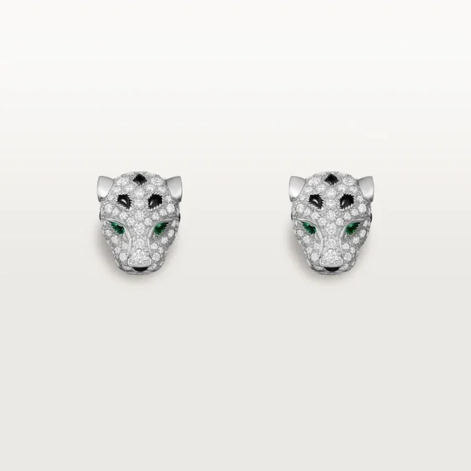 Panthere De Cartier örhängen, pavé Panthere De Cartier örhängen, pavé
