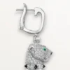 Panthere De Cartier örhängen, pavé Panthere De Cartier örhängen, pavé
