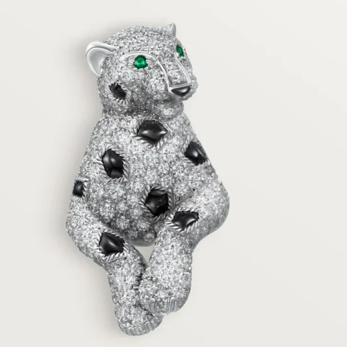 Panthere De Cartier örhängen, pavé Panthere De Cartier örhängen, pavé