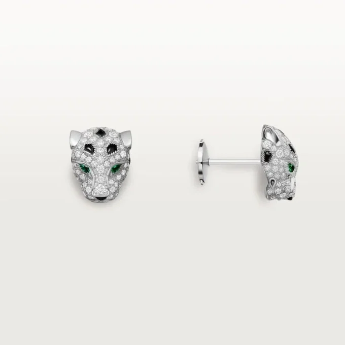Panthere De Cartier örhängen, pavé Panthere De Cartier örhängen, pavé