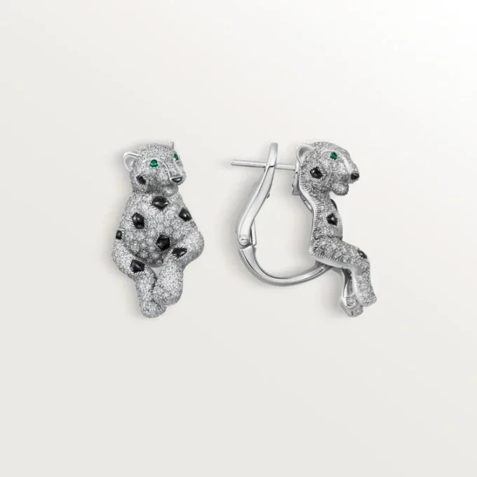 Panthere De Cartier örhängen, pavé Panthere De Cartier örhängen, pavé
