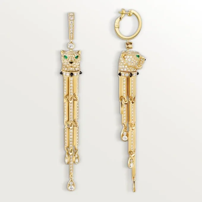 Panthere De Cartier örhängen, pavé Panthere De Cartier örhängen, pavé