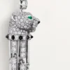 Panthere De Cartier-örhängen, rubin, stor modell, pavé Panthere De Cartier-örhängen, rubin, stor modell, pavé