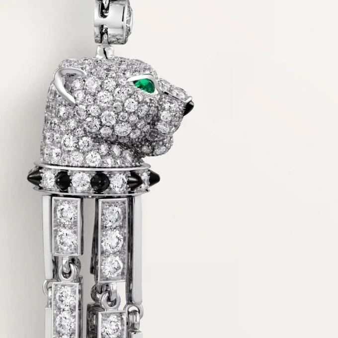 Panthere De Cartier-örhängen, rubin, stor modell, pavé Panthere De Cartier-örhängen, rubin, stor modell, pavé