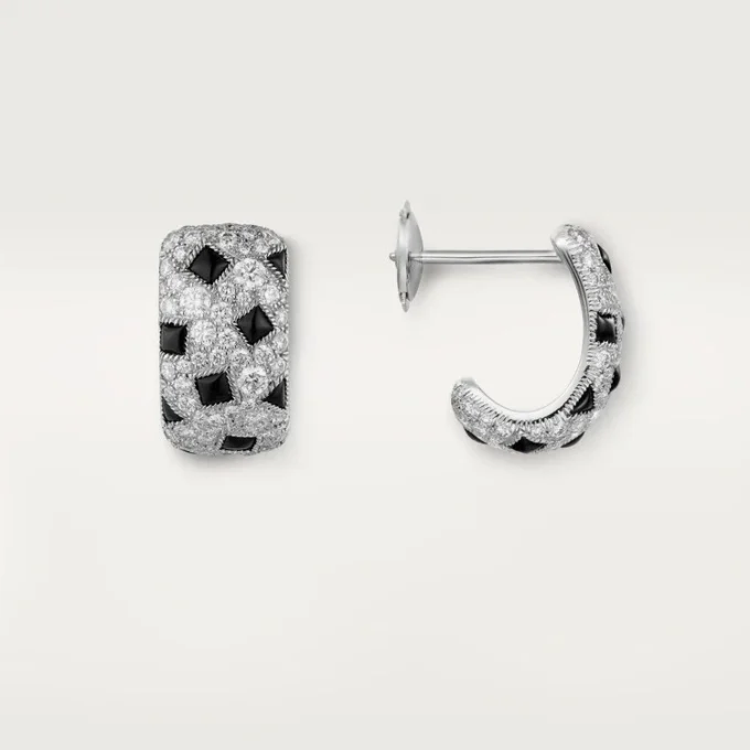 Panthere De Cartier örhängen – vitguld, onyx, diamanter – Cartier Panthere De Cartier örhängen – vitguld, onyx, diamanter – Cartier