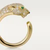Panthere De Cartier-ring – gult guld, diamanter, smaragder, onyx – Cartier Panthere De Cartier-ring – gult guld, diamanter, smaragder, onyx – Cartier
