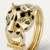 Panthere De Cartier-ring – gult guld, lack, diamanter, tsavoritgranat – Cartier Panthere De Cartier-ring – gult guld, lack, diamanter, tsavoritgranat – Cartier