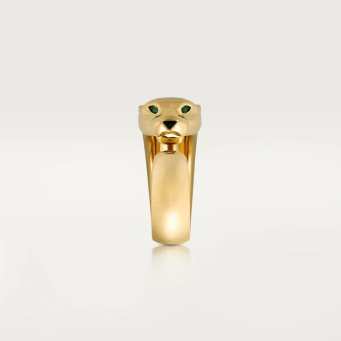 Panthere De Cartier-ring – gult guld, onyx, tsavoritgranat – Cartier