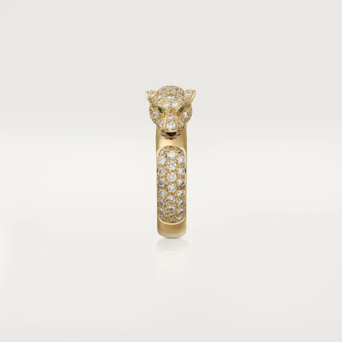 Panthere De Cartier-ring – gult guld, smaragder, onyx, diamanter – Cartier Panthere De Cartier-ring – gult guld, smaragder, onyx, diamanter – Cartier