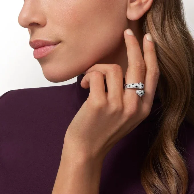 Panthere De Cartier-ring, halvpavé Panthere De Cartier-ring, halvpavé