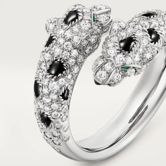 Panthere De Cartier-ring, halvpavé Panthere De Cartier-ring, halvpavé