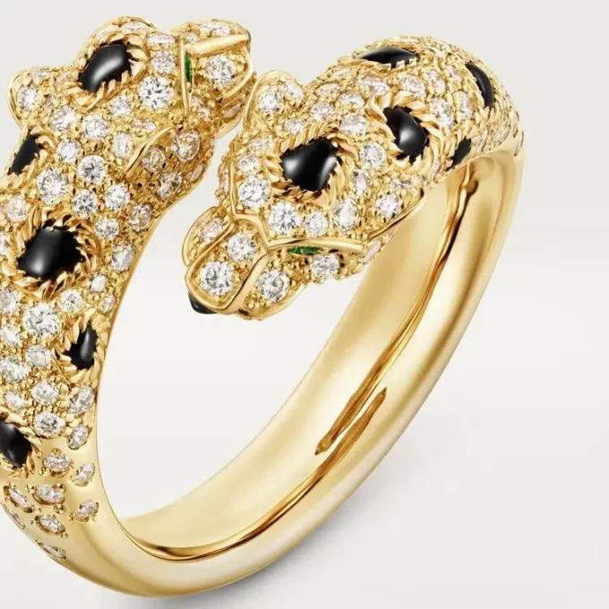 Panthere De Cartier-ring, halvpavé Panthere De Cartier-ring, halvpavé