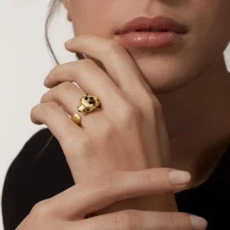 Panthere De Cartier-ring i gult guld och onyx | Cartier Us