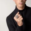 Panthere De Cartier-ring – icke-rodierat vitguld, tsavoritgranater, onyx – Cartier Panthere De Cartier-ring – icke-rodierat vitguld, tsavoritgranater, onyx – Cartier