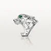 Panthere De Cartier-ring – icke-rodierat vitguld, tsavoritgranater, onyx – Cartier Panthere De Cartier-ring – icke-rodierat vitguld, tsavoritgranater, onyx – Cartier