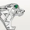 Panthere De Cartier-ring – icke-rodierat vitguld, tsavoritgranater, onyx – Cartier Panthere De Cartier-ring – icke-rodierat vitguld, tsavoritgranater, onyx – Cartier