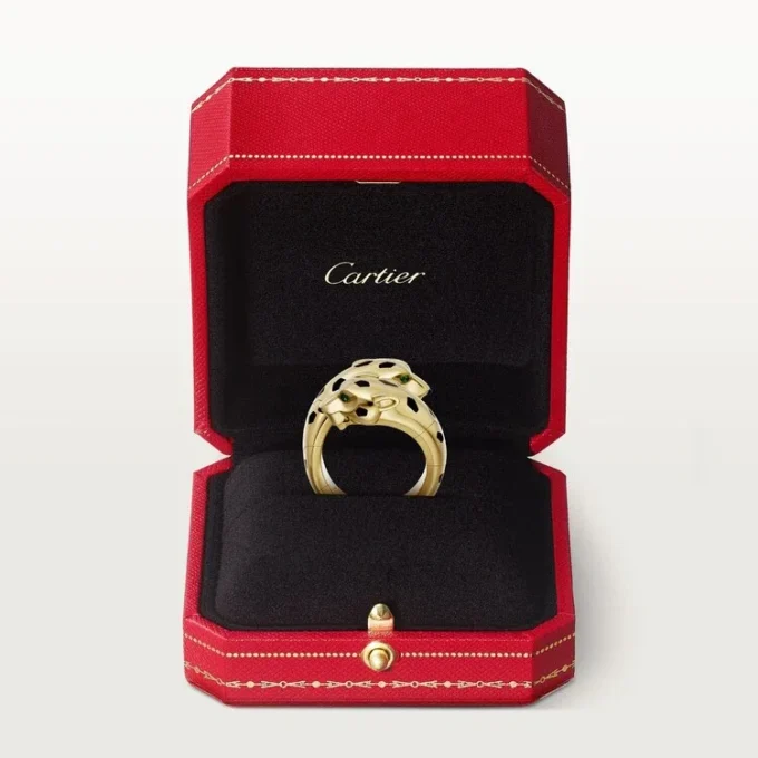 Panthere De Cartier-ring, ledad Panthere De Cartier-ring, ledad
