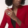 Panthere De Cartier-ring, ledad, pavé Panthere De Cartier-ring, ledad, pavé