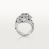 Panthere De Cartier-ring, ledad, pavé Panthere De Cartier-ring, ledad, pavé