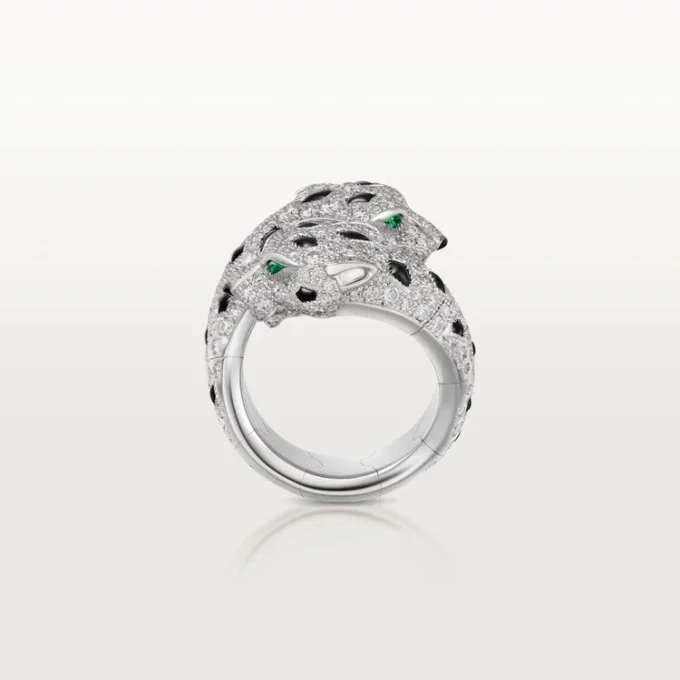 Panthere De Cartier-ring, ledad, pavé Panthere De Cartier-ring, ledad, pavé