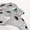 Panthere De Cartier-ring, ledad, pavé Panthere De Cartier-ring, ledad, pavé