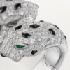 Panthere De Cartier-ring, ledad, pavé Panthere De Cartier-ring, ledad, pavé