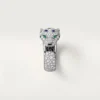 Panthere De Cartier-ring, medelstor modell, halvpavé Panthere De Cartier-ring, medelstor modell, halvpavé