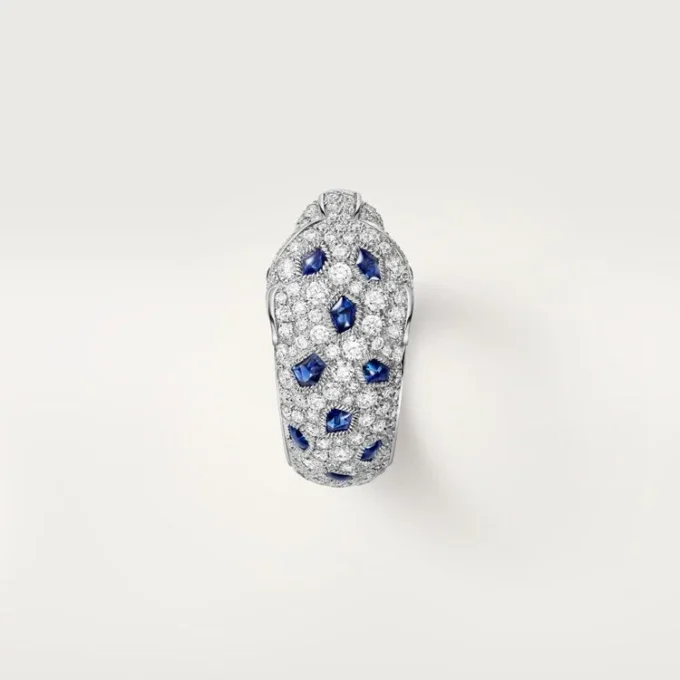 Panthere De Cartier-ring, medelstor modell, halvpavé Panthere De Cartier-ring, medelstor modell, halvpavé