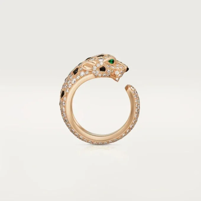 Panthere De Cartier-ring, medelstor modell, pavé Panthere De Cartier-ring, medelstor modell, pavé