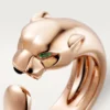 Panthere De Cartier-ring – rosa guld, tsavoritgranater, onyx – Cartier
