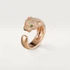 Panthere De Cartier-ring – Roséguld, diamanter, smaragder, onyx – Cartier